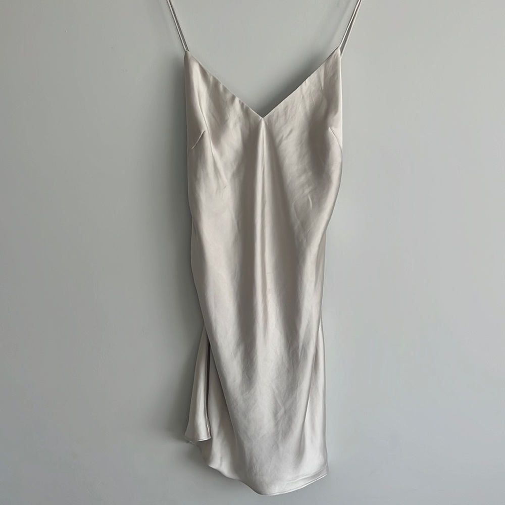 ZARA Mini Satin Slip Dress XS